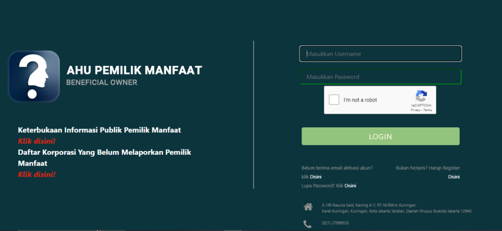 Tidak Laporkan BO (Pemilik Manfaat), Akses Perusahaan Diblokir