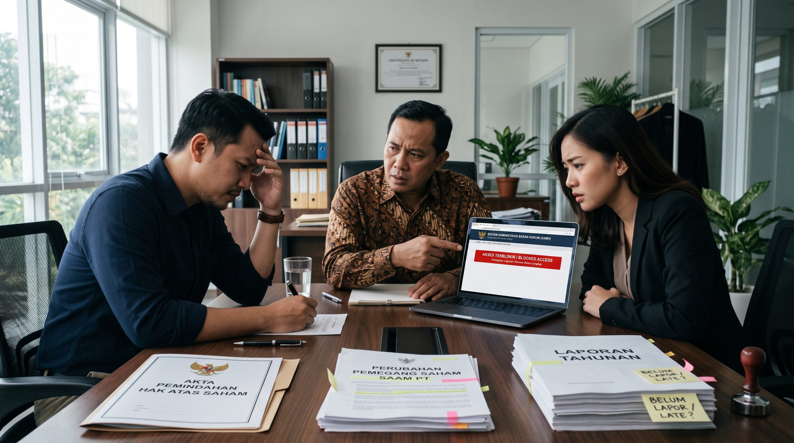 perubahan pemegang saham PT