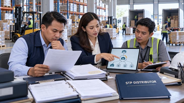 sanksi tidak memiliki STP distributor